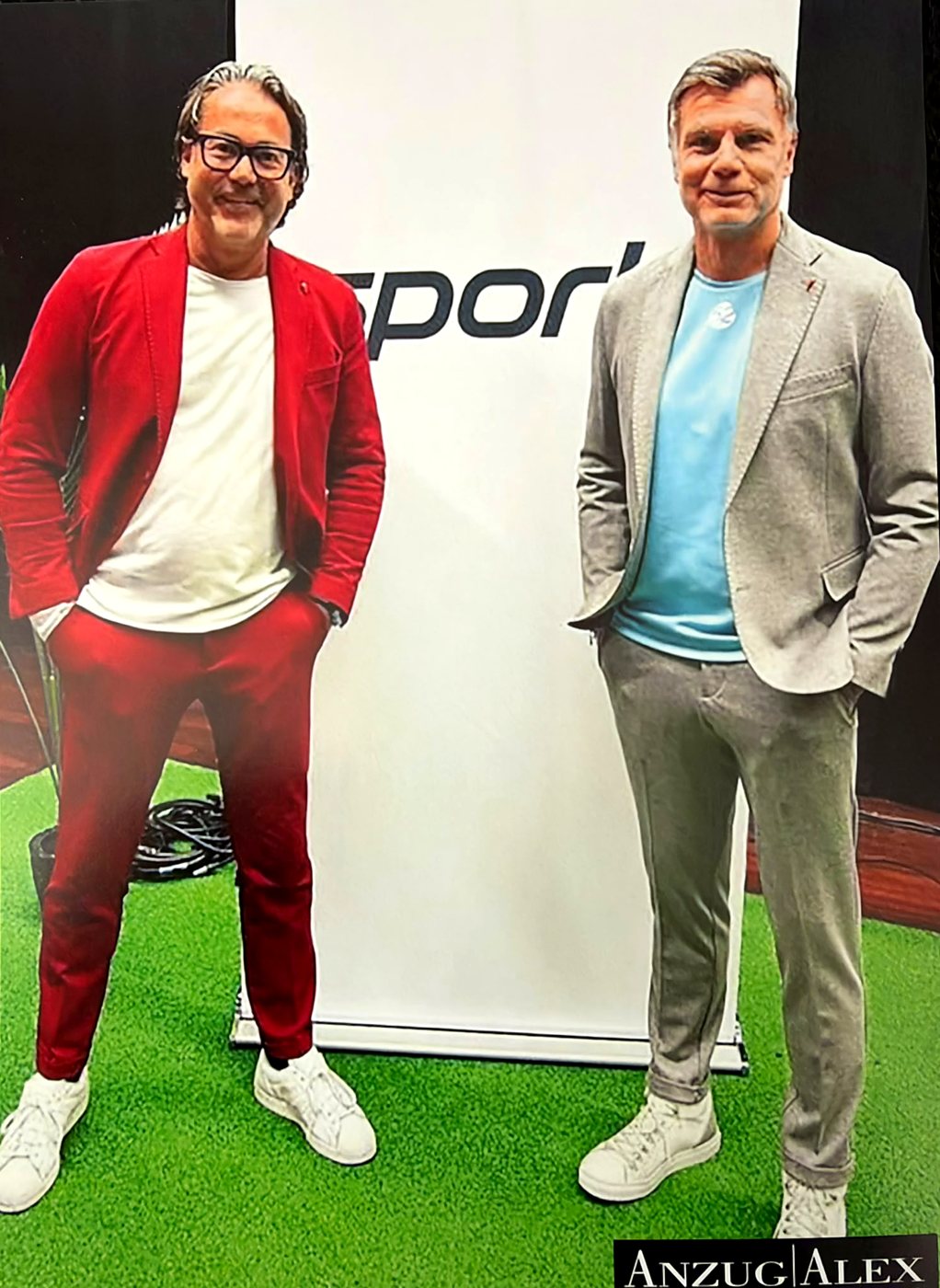 Alexander Desch mit Thomas Helmer